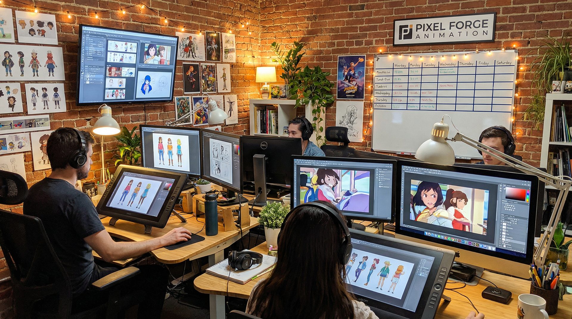 日剧《丈夫出差回来晚了》动漫创作工作室